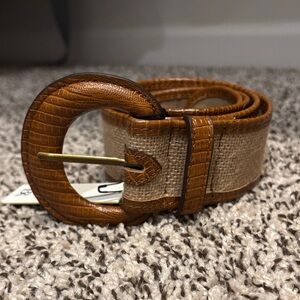 Banana Republic Croc-Embossed Brown Belt